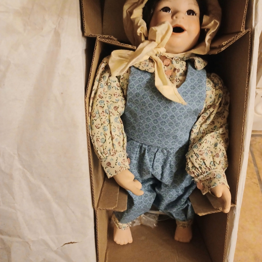 The Ashton Drake Porcelain Baby Doll 1995 - Original Box and COA